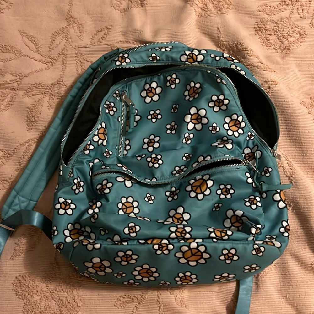 Peace Sign Flower Book Bag/Laptop case